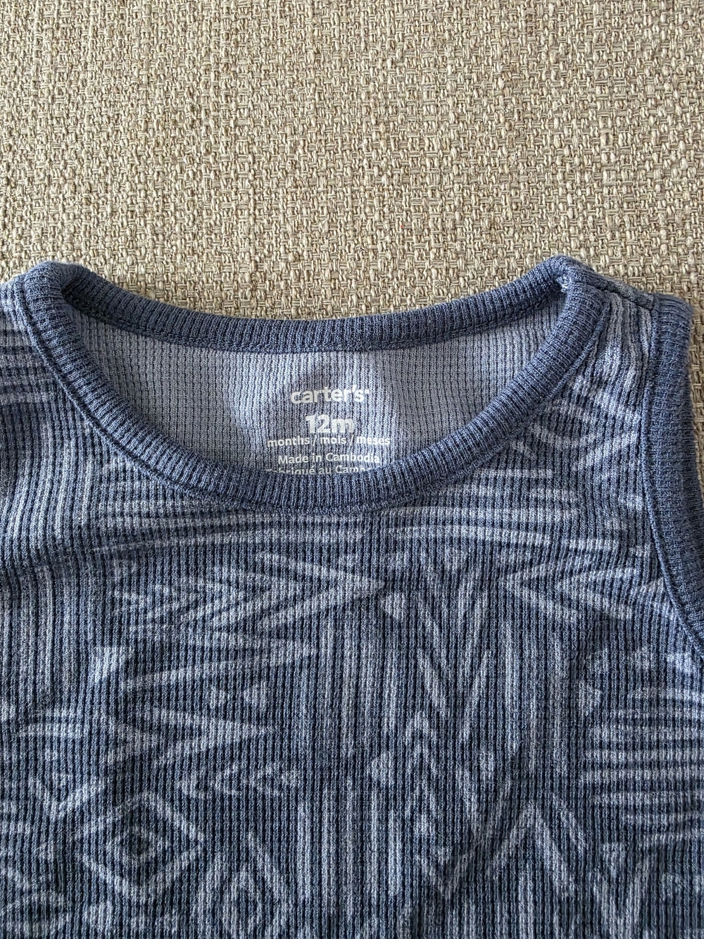 Carter's Blue Patterned Tank and Blue Shorts Set - Picture 2 of 3